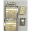 Image 1 : Set(s)/Bracelet&Ear Clips/Wide Goldtone Links #2081416