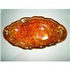 Image 1 : Carnival Glass Oval Relish Celery Dish #2081460