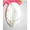 Image 1 : Art Deco Large Oval Carved Mother of Pearl #2081467
