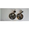 Image 1 : Art Deco Lucite Dangle Earrings - Exotic Screw #2081575