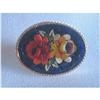 Image 1 : Deco Mosaic Black/ Multi Colour  Floral Brooch #2081636