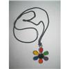 Image 1 : Boho Chic Enamel Flower Child Pendant Necklace #2081669
