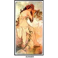 MUCHA ART NOUVEAU POSTER "SUMMER" #2081762