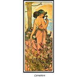 MUCHA ART NOUVEAU POSTER "CARNATION" #2081781