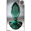 Image 1 : CZECH VINT MALACHITE color GLASS PERFUME BOTTLE#2081787