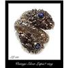 Image 1 : GORGEOUS VINTAGE SILVER RING LAPIS? #111 #2081852