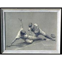 1954 LITHOGRAPH BASEBALL BY A. VON MUNCHHAUSEN #2081862