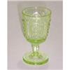 Image 1 : EAPG Two Panelled Vaseline Glass 3.5in. Cordial#2081975