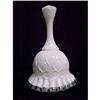 Image 1 : White Silver Crest Glass Bell By Fenton #2082019