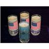 Image 1 : Gel Candles, Set of 4, Patriotic Glass Holders #2082040