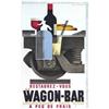 Image 1 : Cassandre  Wagon-Bar Second Edition Lithograph #2082270