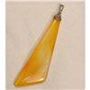 Image 1 : Agate Pendant, Pale Orange and Clear. #2082332