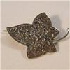 Image 1 : Sterling Silver Small Ivy Leaf Brooch, Chester #2082337