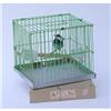 Image 1 : old vintage CARNIVAL GREEN METAL BIRD CAGE #2082462