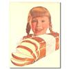 Image 1 : VINTAGE STORE SIGN ~ GIRL W LOAF OF BREAD #2082469