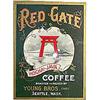 old vintage 1910s RED GATE SEATTLE coffee SIGN #2082534