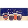 Image 1 : VINTAGE GULFWAX PARAFFINE Wax DISPLAY FULL #2082718