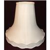 Large White Silk Scalloped Bell Lamp Shade #2082767