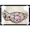 Image 1 : GORGEOUS Genuine Pink Opal Sterling Cuff #2082826