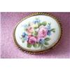 Image 1 : Handpainted Limoges Brooch Roses, #2082997
