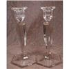 Image 1 : Elegant GLASS Candlesticks -9.5 inches tall- #2083248