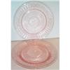 Image 1 : Two Pink Mayfiar Open Rose Round Plates #2083285