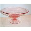 Image 1 : Pink Footed Elegant Depression Glass Compote #2083303
