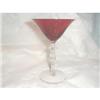Image 1 : MORGANTOWN MONROE RED CHAMPAGNE GOBLET #2083564