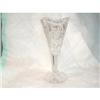 Image 1 : VINTAGE CUT GLASS TRUMPET VASE #2083584
