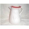 Image 1 : FENTON RED & WHITE SATIN PITCHER #2083590