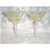 Image 1 : 2 FOSTORIA TROJAN YELLOW/CRYSTAL CHAMPAGNE#2083593