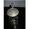 Image 1 : Glass stein hand painted figural lidded mkd! #2083611