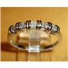 Image 1 : 14K White Gold Diamond Wedding Ring #2083847