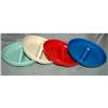Image 1 : 4 Retro Plastic Stacking Multi Color Ashtrays  #2083896