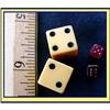 Image 1 : 2 PR ANTIQUE DICE BAKELITE CELLULOID Magic Ga #2084008