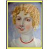 Image 1 : MINIATURE PORTRAIT ELIZA BROWN b1821 BLOND #2084090