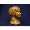 Image 1 : GOLD LEAF LADY HEAD VASE #2084137