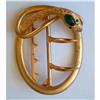 Image 1 : ANTIQUE FRENCH ART NOUVEAU GILT BRONZE BUCKLE #2092567