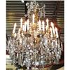 Image 1 : Antique French Bronze and Crystal Chandelier #2092907