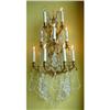Image 1 : Pair of  French Style Crystal Sconces Wall #2092919