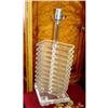 Image 1 : Vintage Lucite Table Lamp Geometric Modern #2093493