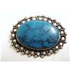 Image 1 : LOVELY STERLING/TURQUOISE BROOCH #2099939