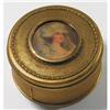 Image 1 : APOLLO Ormolu and Glass Portrait Powder Jar #2100167