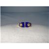 Image 1 : Designer 18K Lapis Lazuli Mens Unisex Nail Ring#2100529