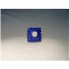 Image 1 : 14K YG Gold Handmade Carved Lapis Diamond Ring #2100632