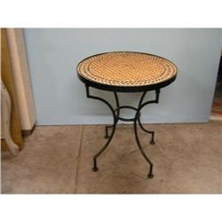 TILE TOP TABLE WROUGHT IRON FRAME #2110510