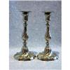 Image 1 : Pair of Rococo Style Candlesticks 19th C #2110622