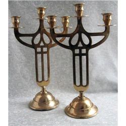 Pair of  Brass Candelabras #2110623