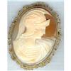 Image 1 : Cameo Roslyn Shell 935 Vermeil c1900 #2110987