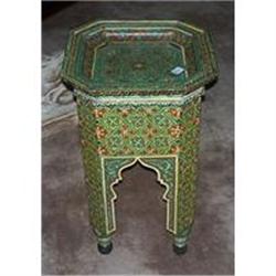 Small, Exotic Hand Painted Stand  #2091415